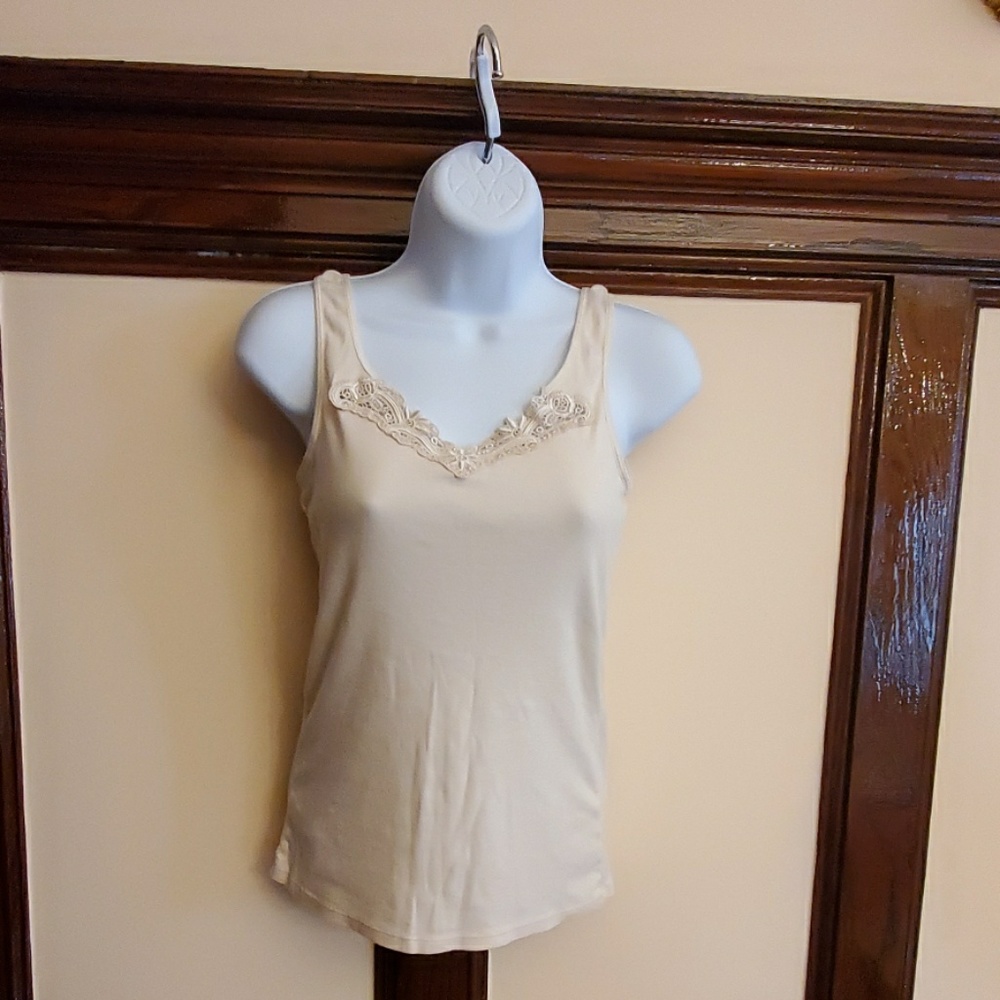 Nordstrom cream top color, size 8